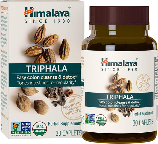 usda-organic-triphala-herbal-supplement-for-colon-cleanse---vegan-capsules-for-regularity-bloating-relief-waste-removal---688mg-plant-based-formula-non-gmo---30-caplets-1