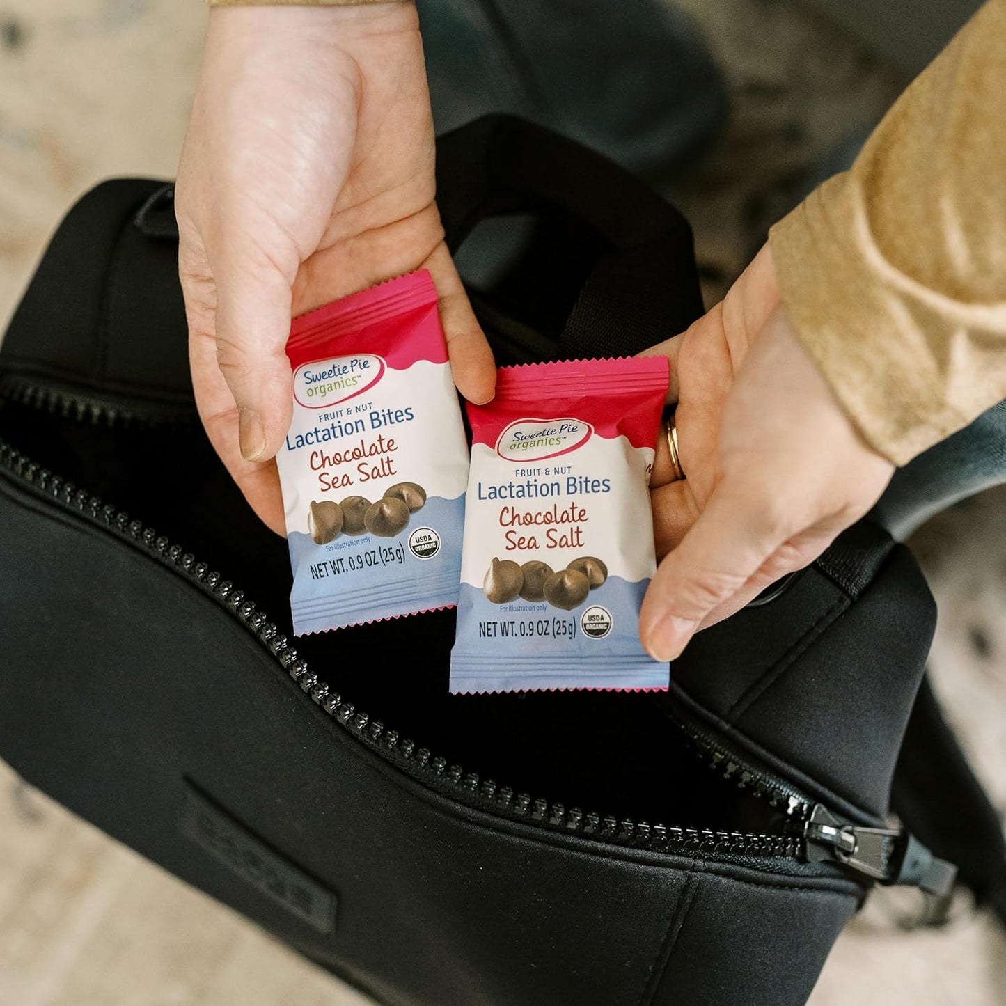 Organic Fruit & Nut Lactation Bites - Breastfeeding Support, Boost Milk Supply, Fenugreek-Free, Natural Galactagogues - Chocolate Sea Salt, 6 Pack - Espot.com.au