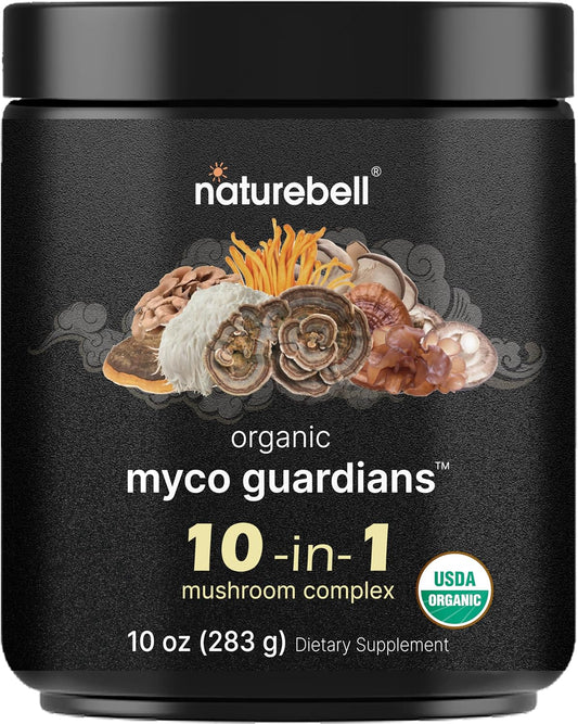 organic-10-in-1-mushroom-powder-blend-10oz---lions-mane-shiitake-reishi-turkey-tail-chaga-more---energy-boost-immune-support-brain-health---no-fillers---great-for-coffee-1