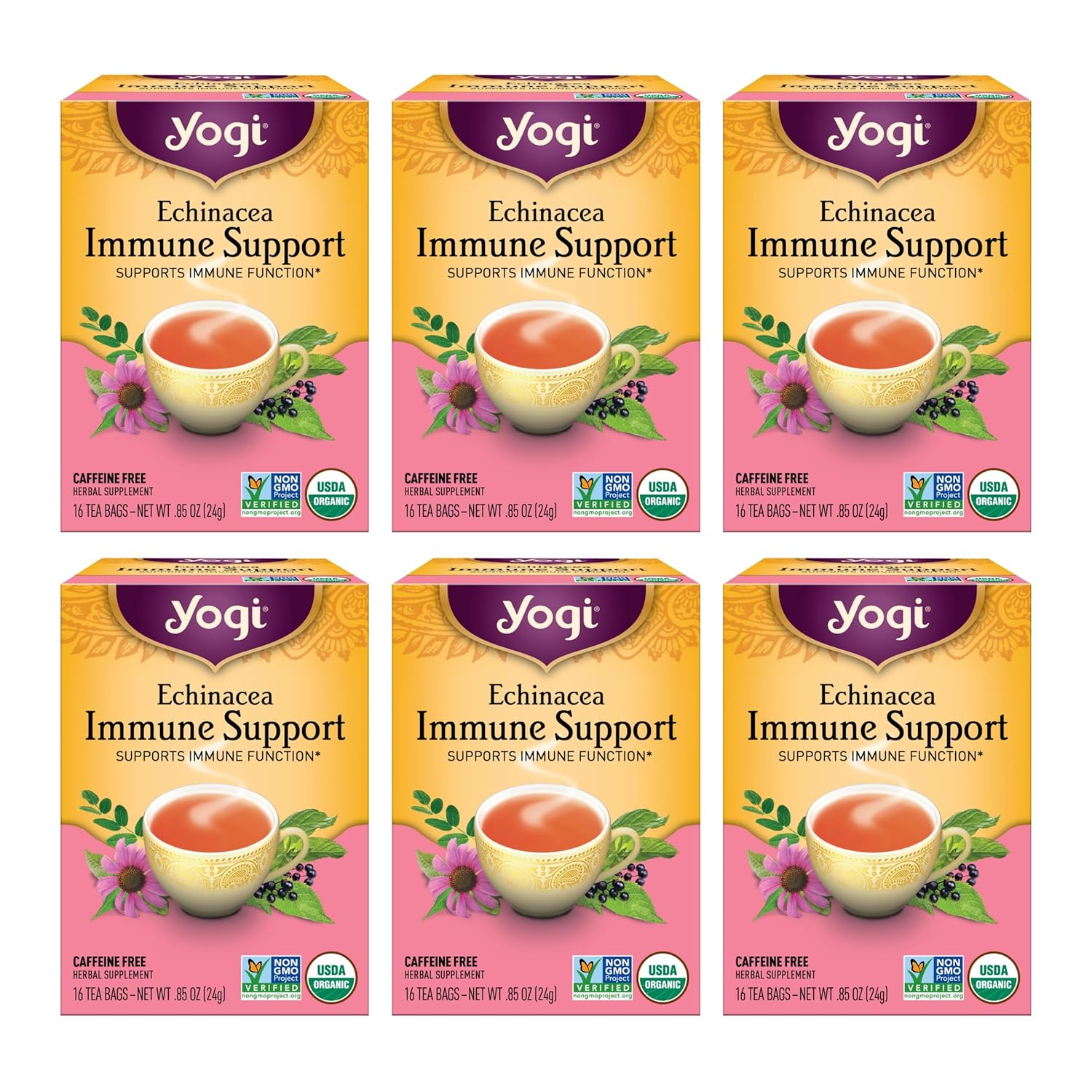 organic-yogi-tea-echinacea-immune-support-tea---96-tea-bags-16-bags-per-pack-6-packs---immunity-boosting-herbal-tea-with-peppermint-lemongrass-cinnamon-echinacea-licorice-root-more-1