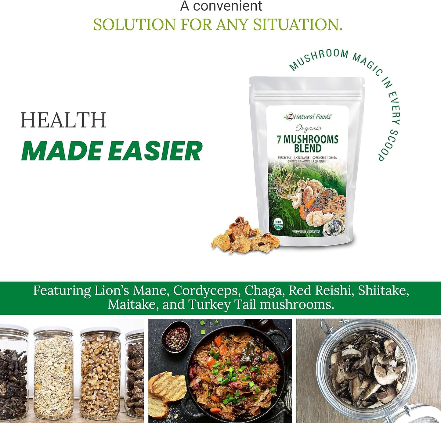 organic-mushroom-powder-blend-for-immune-health---lions-mane-cordyceps-chaga-reishi-shiitake-maitake-turkey-tail-extract---1lb-pack-for-coffee-smoothies---z-natural-foods-5