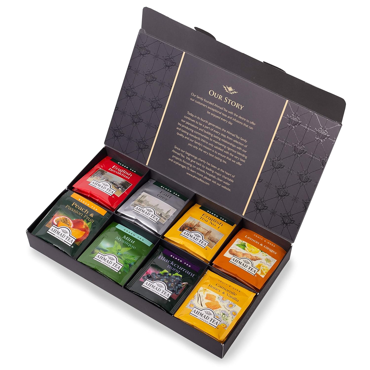 ahmad-tea-masters-selection-gray-gift-box---variety-of-8-black-green-and-herbal-teas---48-teabags---caffeinated-decaffeinated-sugar-free-1