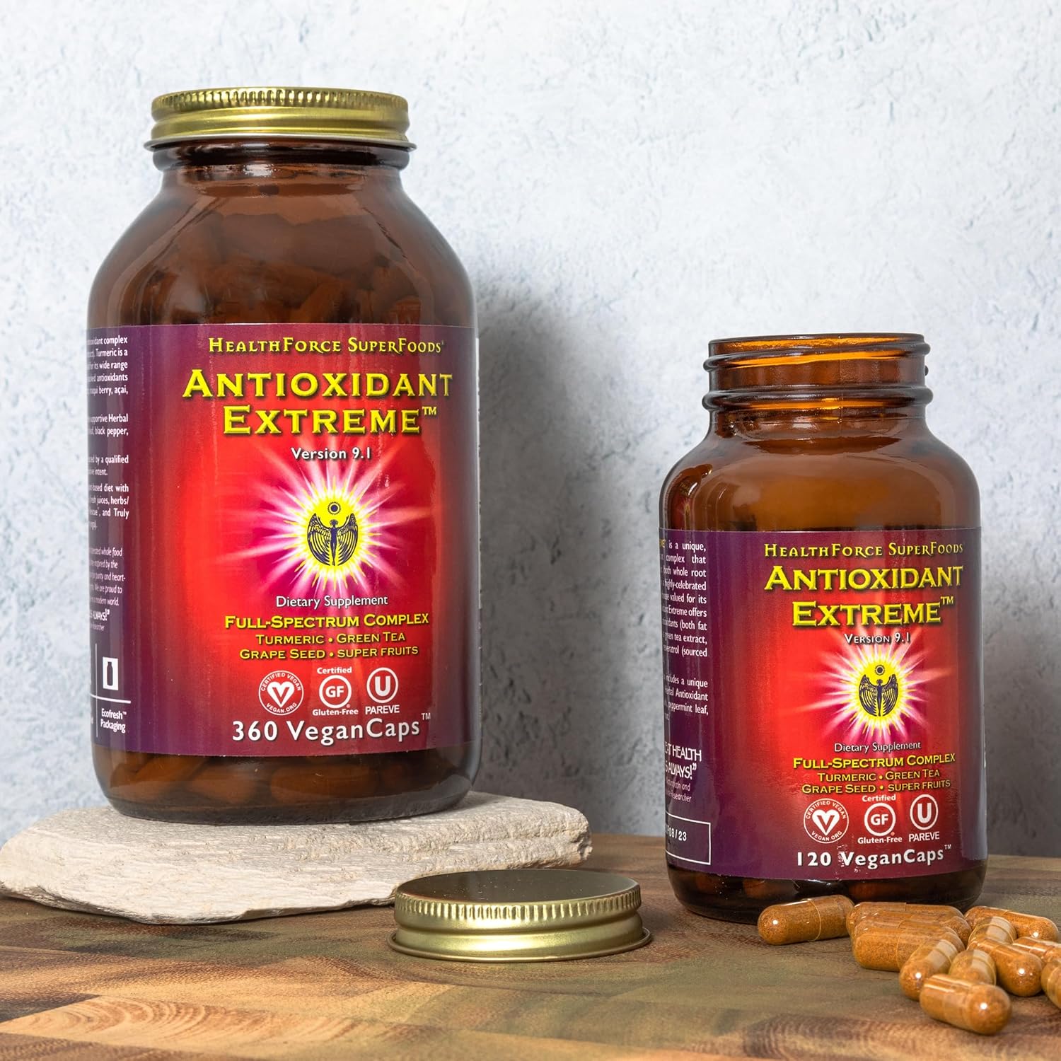 HealthForce SuperFoods Antioxidant Extreme Supplement - 120 Capsules, Vegan-Friendly Formula - Espot.com.au