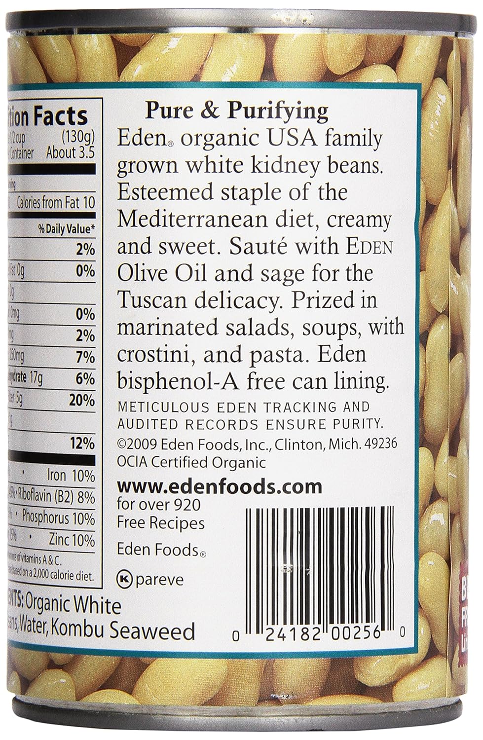 eden-foods-organic-white-kidney-beans---15-oz-can---non-gmo-gluten-free-low-sodium---natural-source-of-protein-and-fiber-3