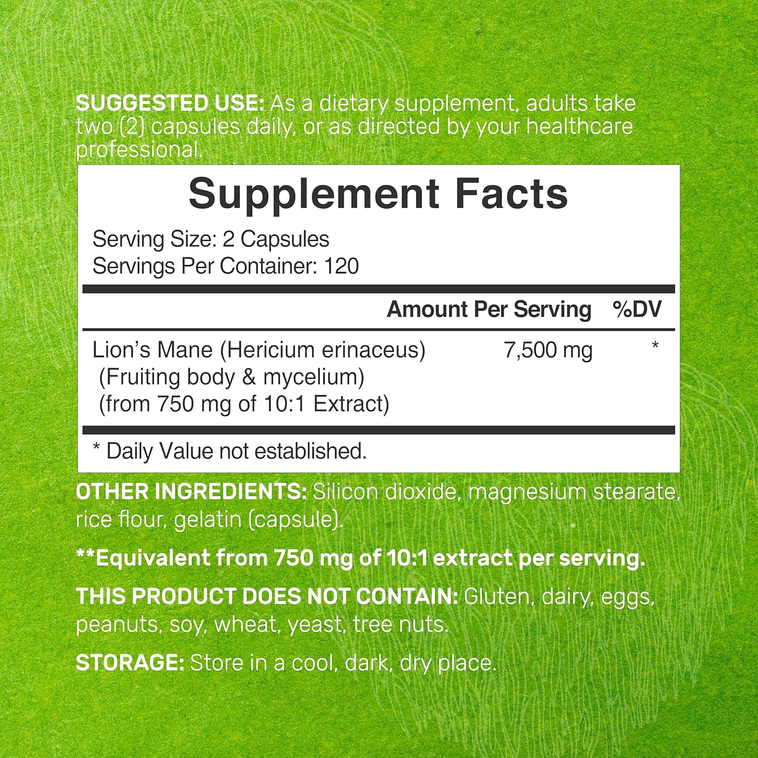 lions-mane-mushroom-supplement-7500mg-240-capsules---fruiting-body-mycelium-extract---brain-immune-support---non-gmo---deal-supplement-2