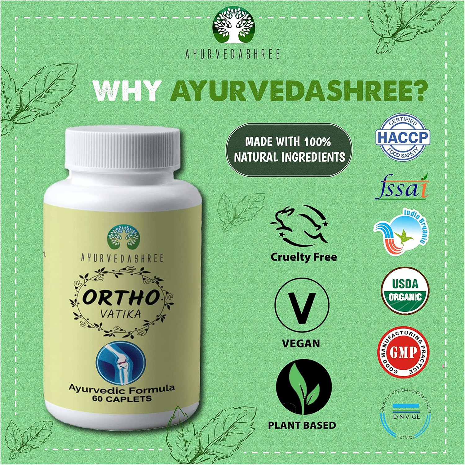 ortho-vatika-60-caplets-with-boswellia-serrata-omega-3---joint-support-supplement-with-8-natural-herbs---1000-mg-caplets---ayurvedic-formula-2