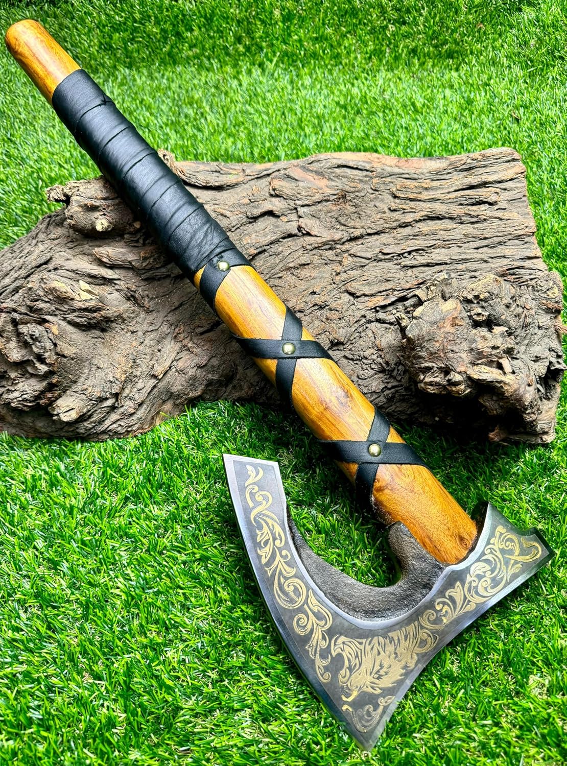 handmade-viking-axe-with-rosewood-handle---poshland-ax-7004---unique-custom-gift-for-camping-and-outdoors-3