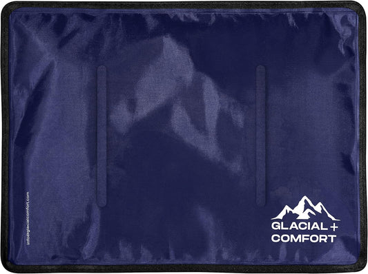 large-gel-ice-pack-for-injuries---reusable-cold-pad-15-x-11-for-back-pain-hip-knee-shoulder-strains-migraine-postpartum-recovery---flex-technology-compression-pad---glacial-comfort-1