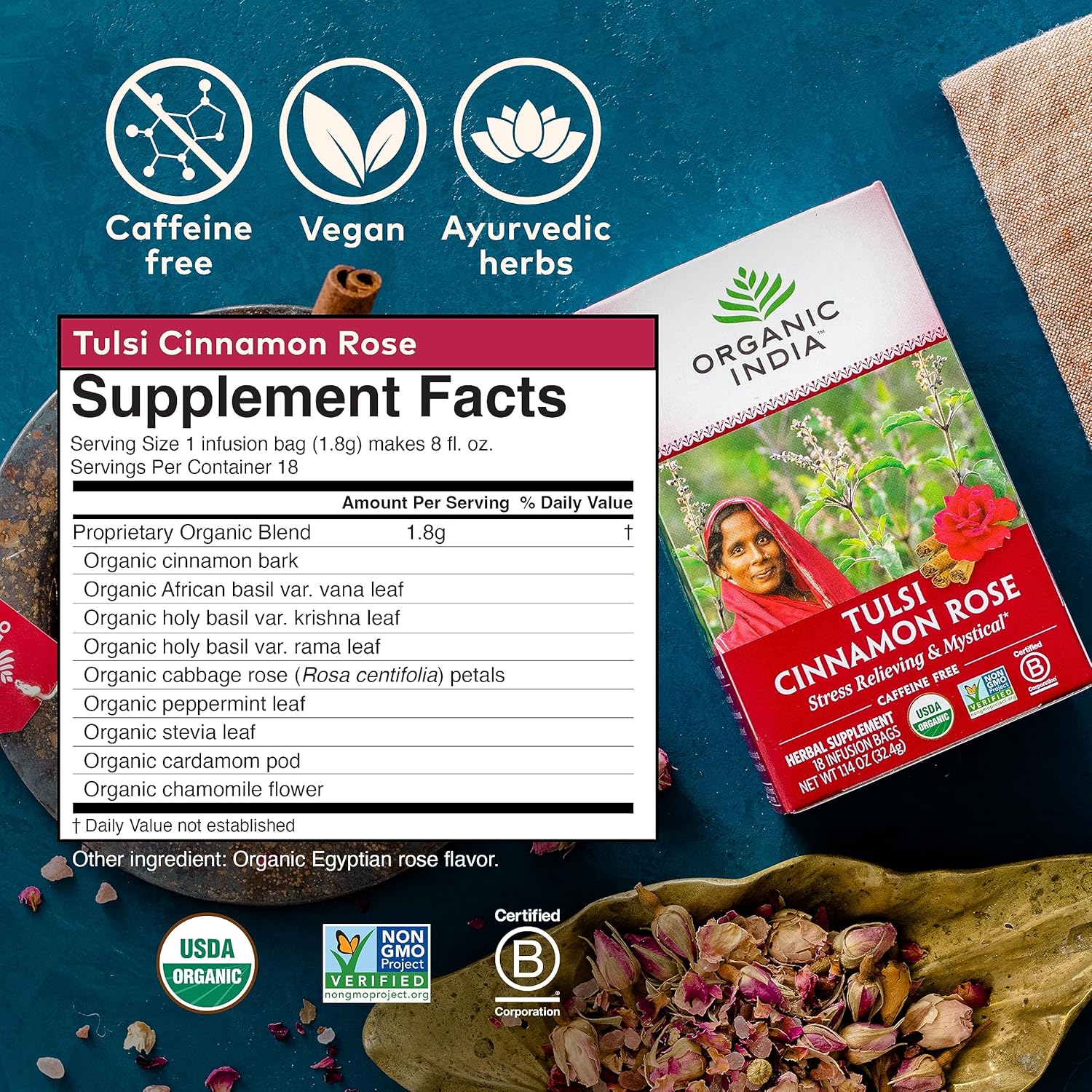 usda-certified-organic-tulsi-rose-cinnamon-tea-bags---herbal-infusion-with-holy-basil-chamomile-stevia---caffeine-free---18-bags-7