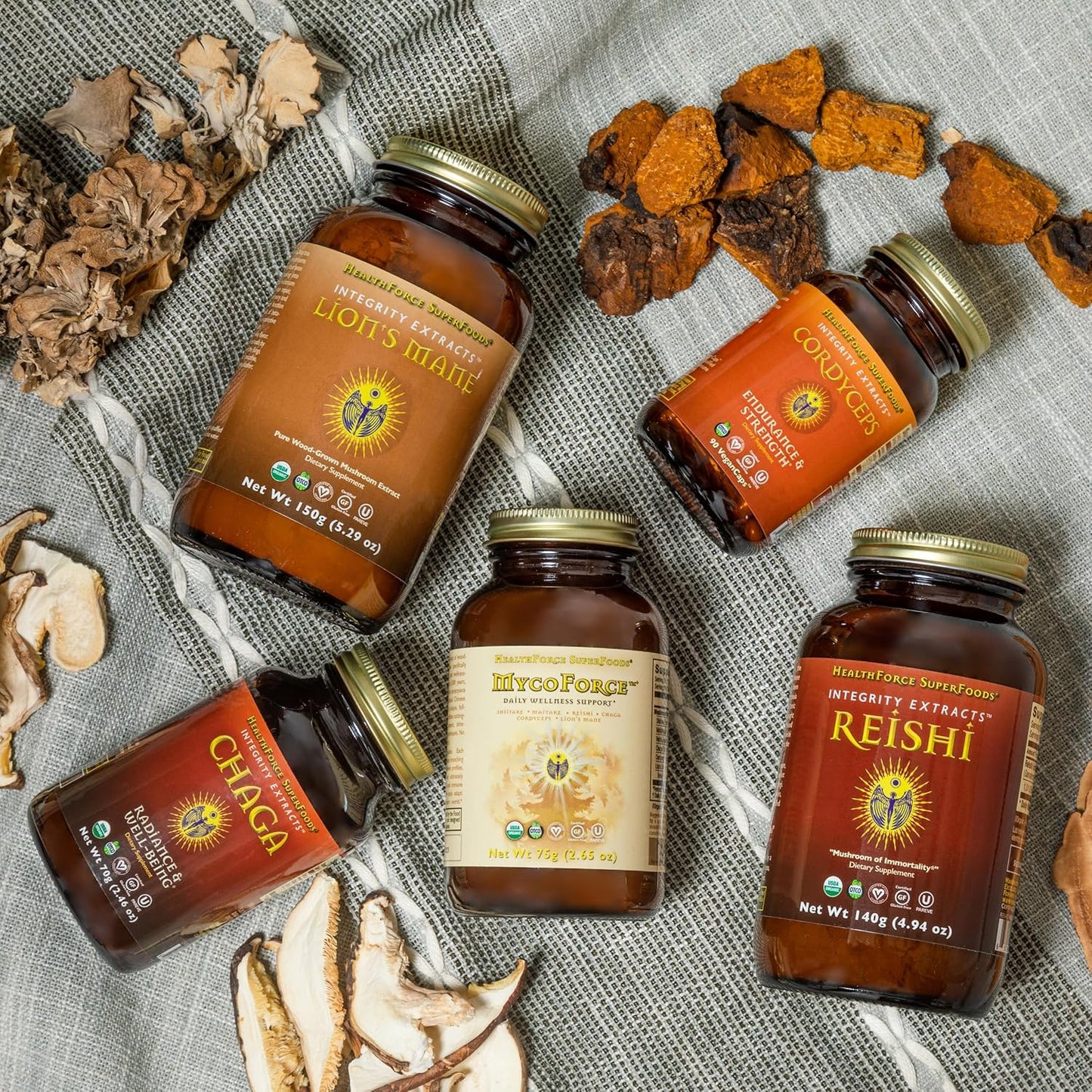 HealthForce SuperFoods Integrity Extracts Chaga Powder - 150g for Immune Support and Antioxidant Boost - Espot.com.au