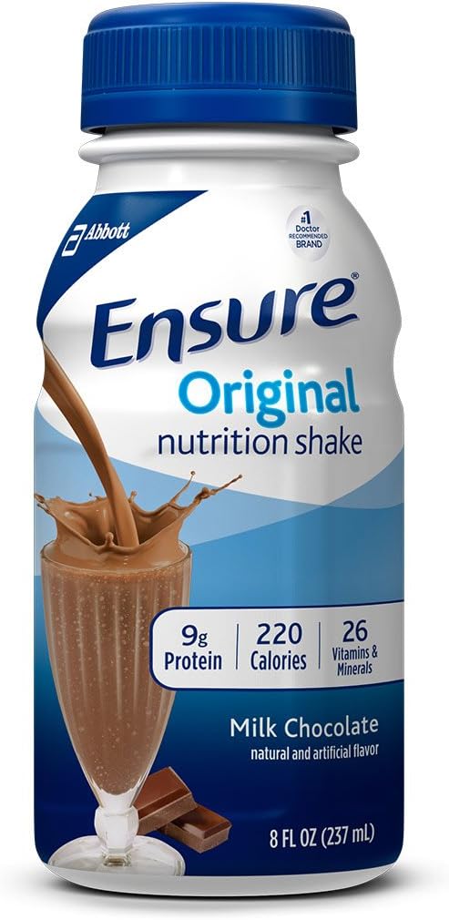 Abbott Ensure Original Nutrition Shake - 9g Protein, Meal Replacement, Milk Chocolate, 8 fl oz - 16 Pack