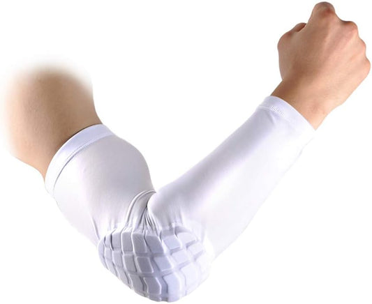 AceList 2PCS Elbow Pads with Padded Compression Shield Arm Sleeves - Ideal for Basketball, Volleyball Protection