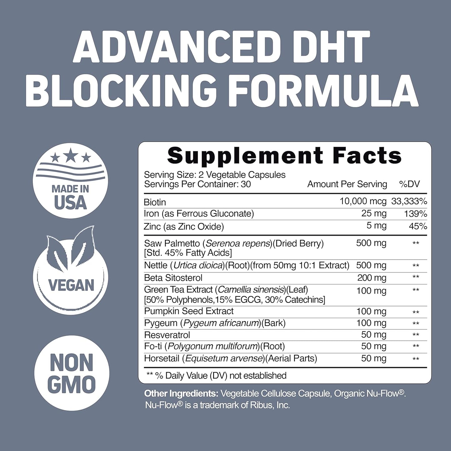 ACV Keto Gummies with The Mother, BHB & Ginseng - Hair Loss Supplement with DHT Blocker for Thinning Hair