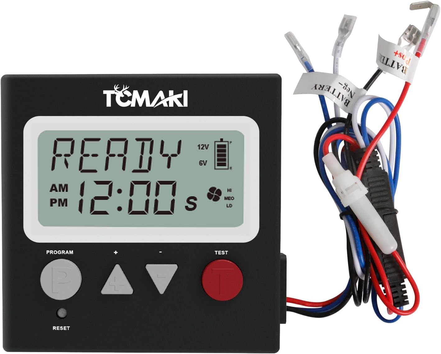 Adjustable 6V/12V Digital Timer for Deer & Goat Feeder Kit - 8 Feed Time Program, DIY Hunting Schedule - Tomaki Game Feeder Timer with Adjustable Speed & Duration