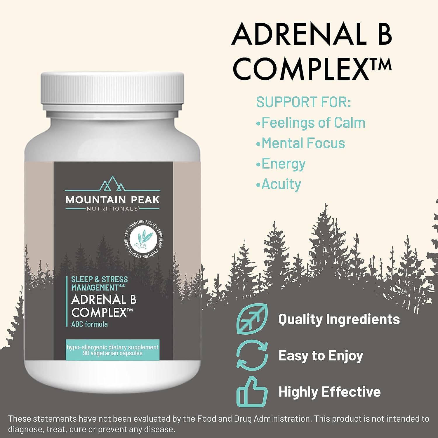 Adrenal B Complex & Ultra High Multivitamin Combo Pack for Vitamin, Mineral, & Adaptogen Support - Vegetarian Capsules - 90 & 180 Count