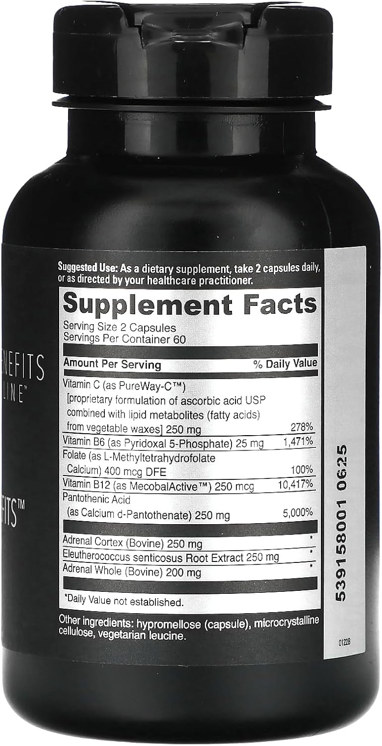 Adrenal Benefits Line, 120 Capsules by Davinci Laboratories of Vermont