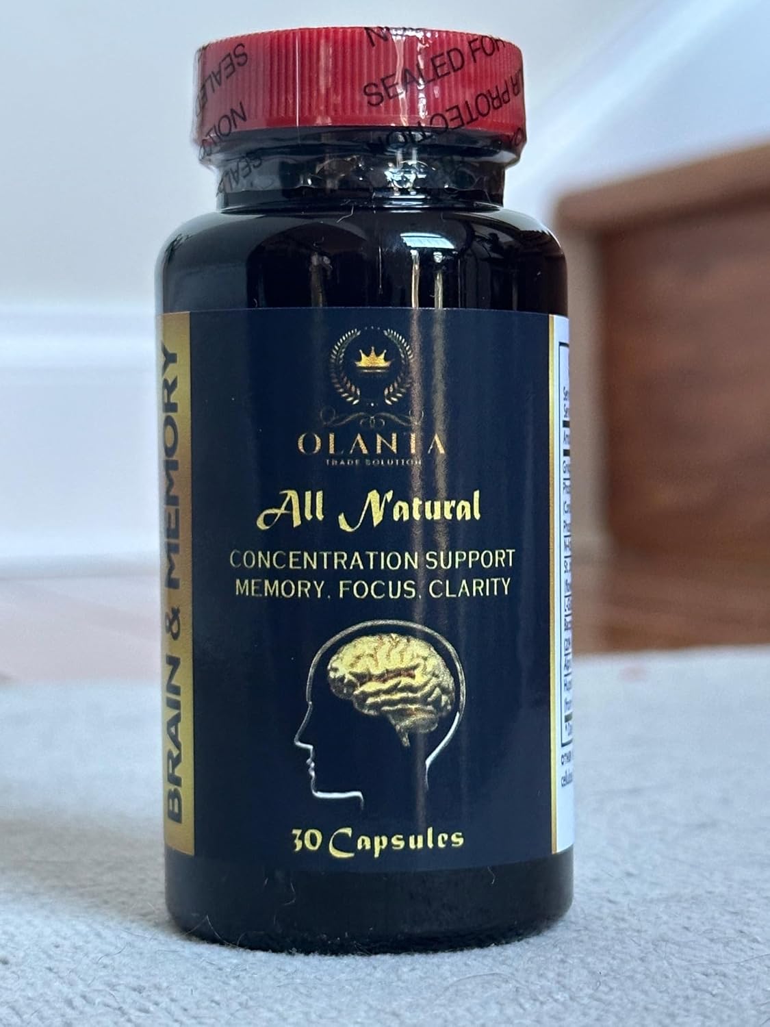 Advanced Brain Memory Supplement for Concentration & Neuro Enhancement - 60 Capsules