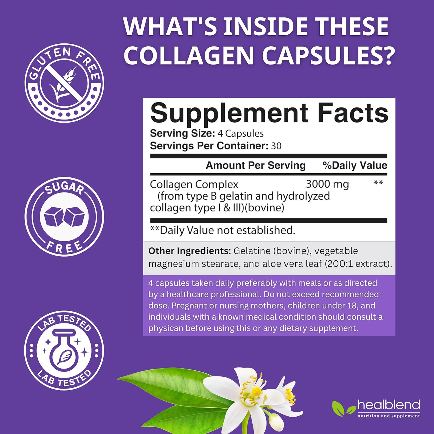 Advanced Collagen Supplement for Women - Supports Joint Health, Skin, Hair, Nails & Menopause Relief - Hydrolyzed Complex Formula for Women's Wellness