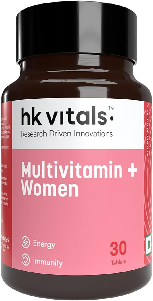 Advanced Daily Multivitamin for Active Women with Iron, Vitamin C, Collagen, Hyaluronic Acid & Biotin - 30 Tablets
