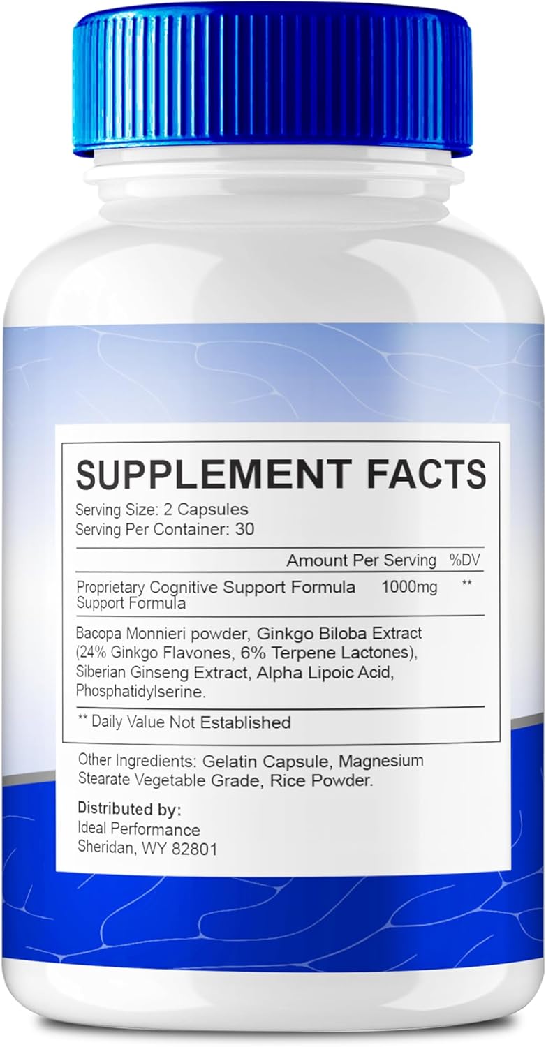 Advanced Formula Nerventrax Brain Supplements for Memory, Focus, and Brain Health Support - 2 Pack