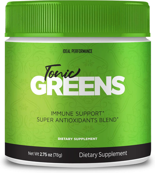 Advanced Formula Tonic Greens Powder Vitamin Supplement for Energy Support - Maximum Strength with BCAA and All Natural Ingredients - TonicGreens Powder Reviews