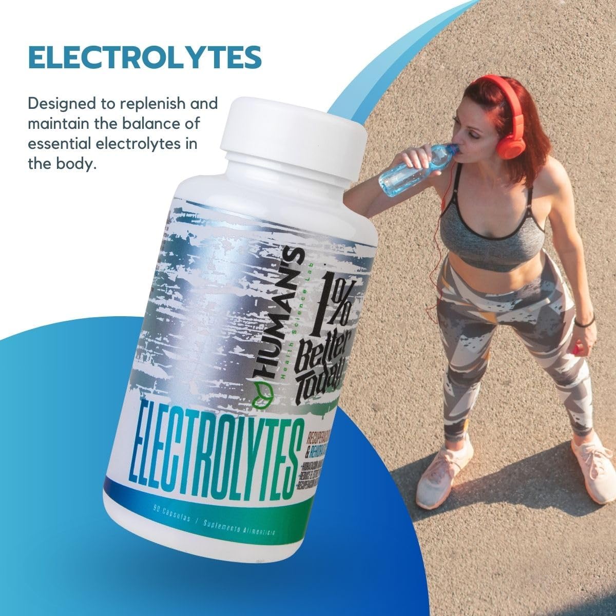 Advanced Hydration Electrolyte Complex Capsules for Physical Performance and Recovery - 90 Capsules