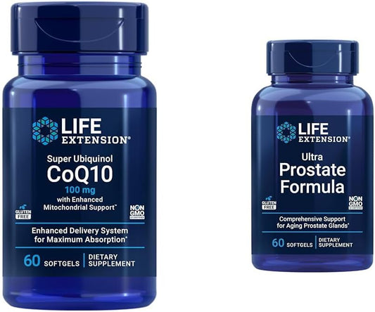 Advanced Men's Health Supplement with Super Ubiquinol CoQ10, Shilajit, Saw Palmetto, Pygeum, Nettle Root & Lycopene