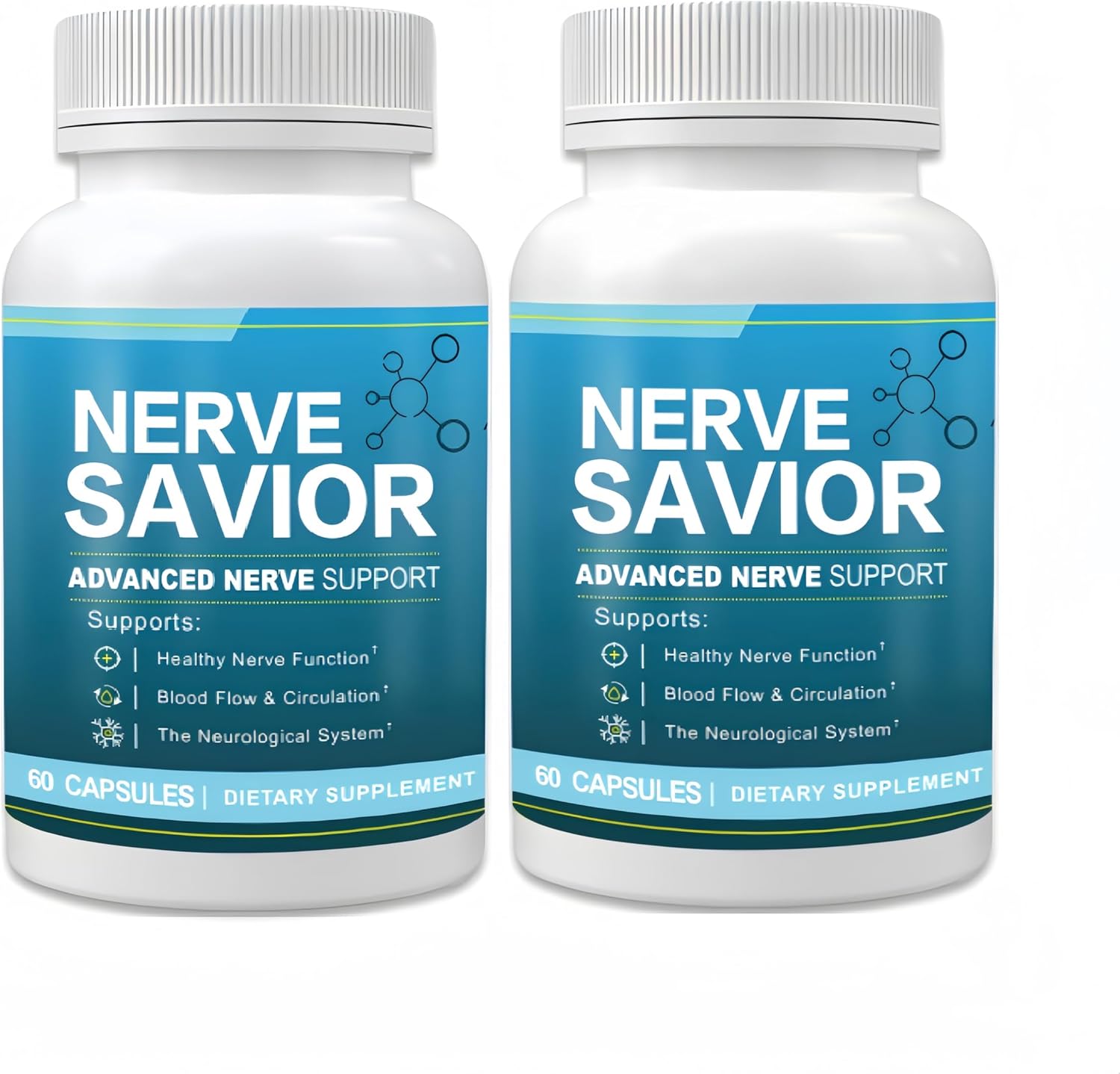 Advanced Nerve Support Supplement for Neuropathy - 2 Pack Nerve Savior