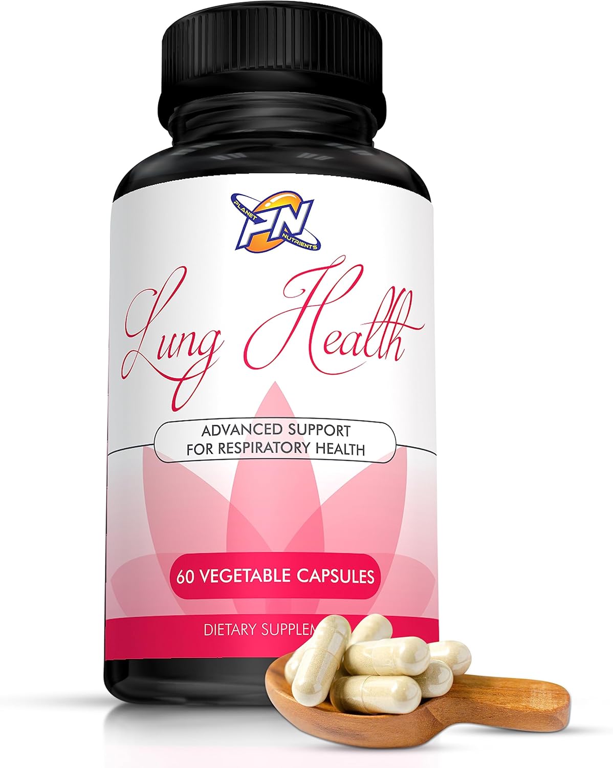 Advanced Respiratory Support Capsules - 60 Vegetable Capsules for Lung Health - Planet Nutrients - 60 Counts