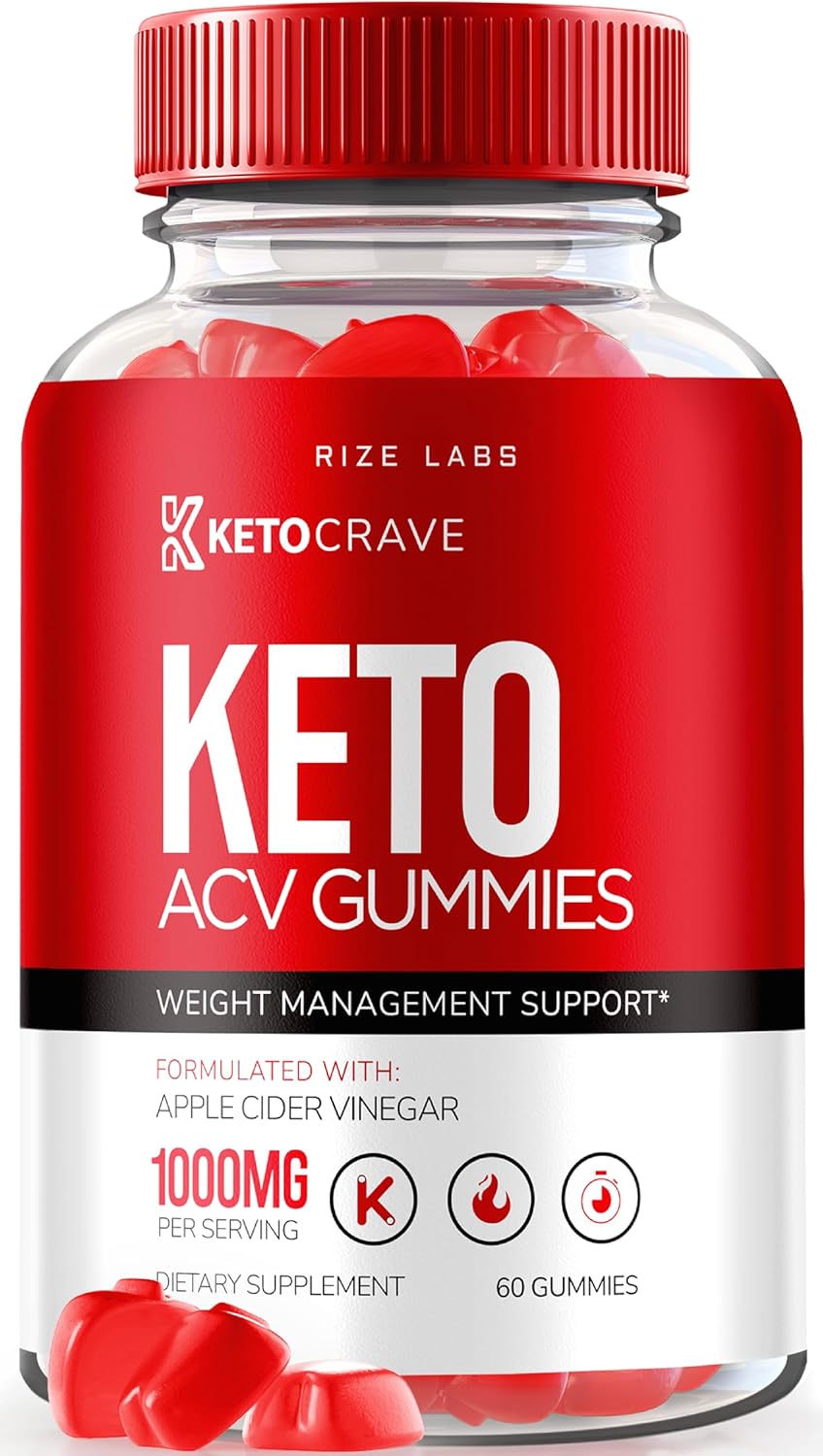 Advanced  Slimming Formula  Keto Gummies with ACV - Rize Labs Maximum Strength Supplement for Cravings - 60 Gummies