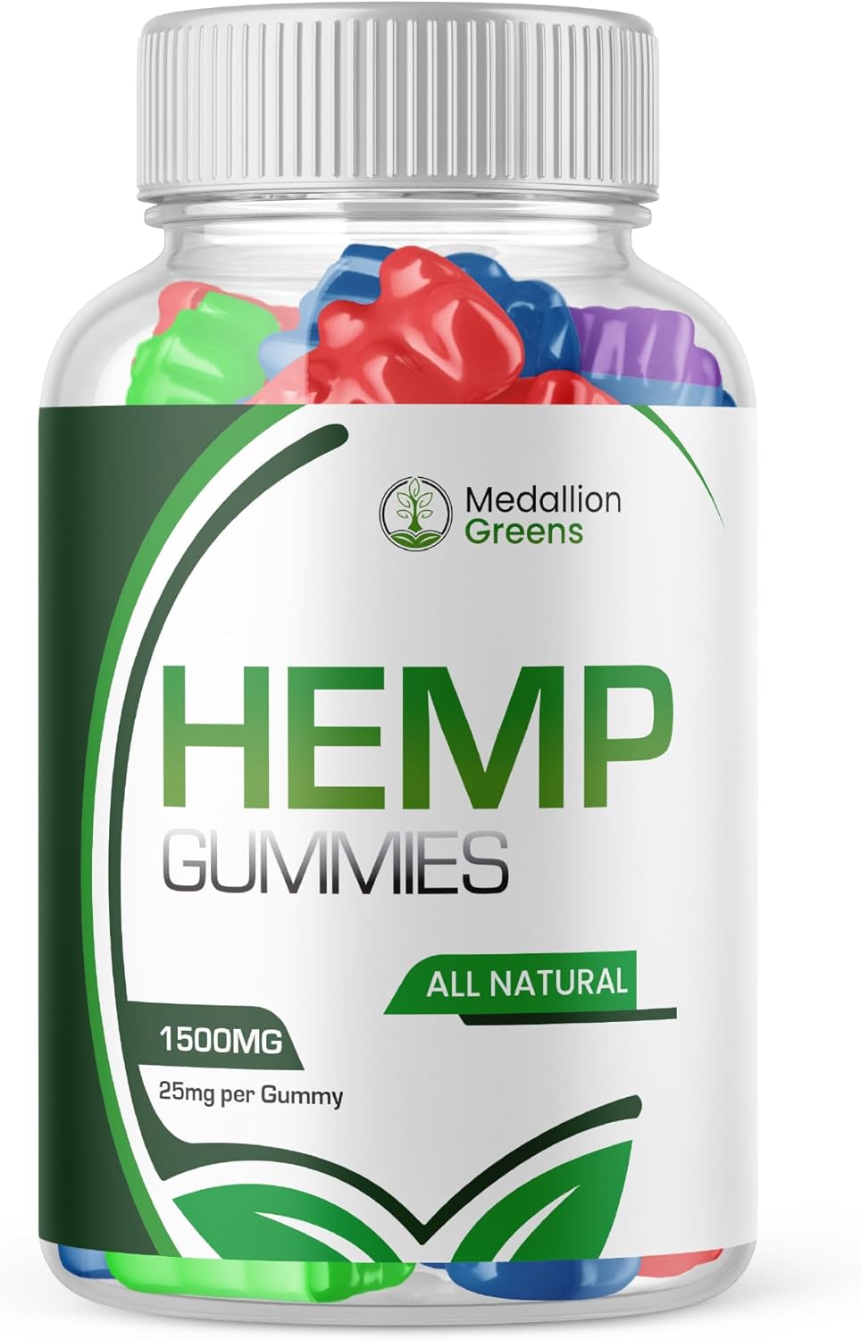 Advanced Strength Purvia Medallion Greens metabolism booster Gummies - 1500mg Bottle with 25mg metabolism booster Extract per Gummy - Great Taste, Big Size Gummy - New 2024 Formula (60 Gummies)