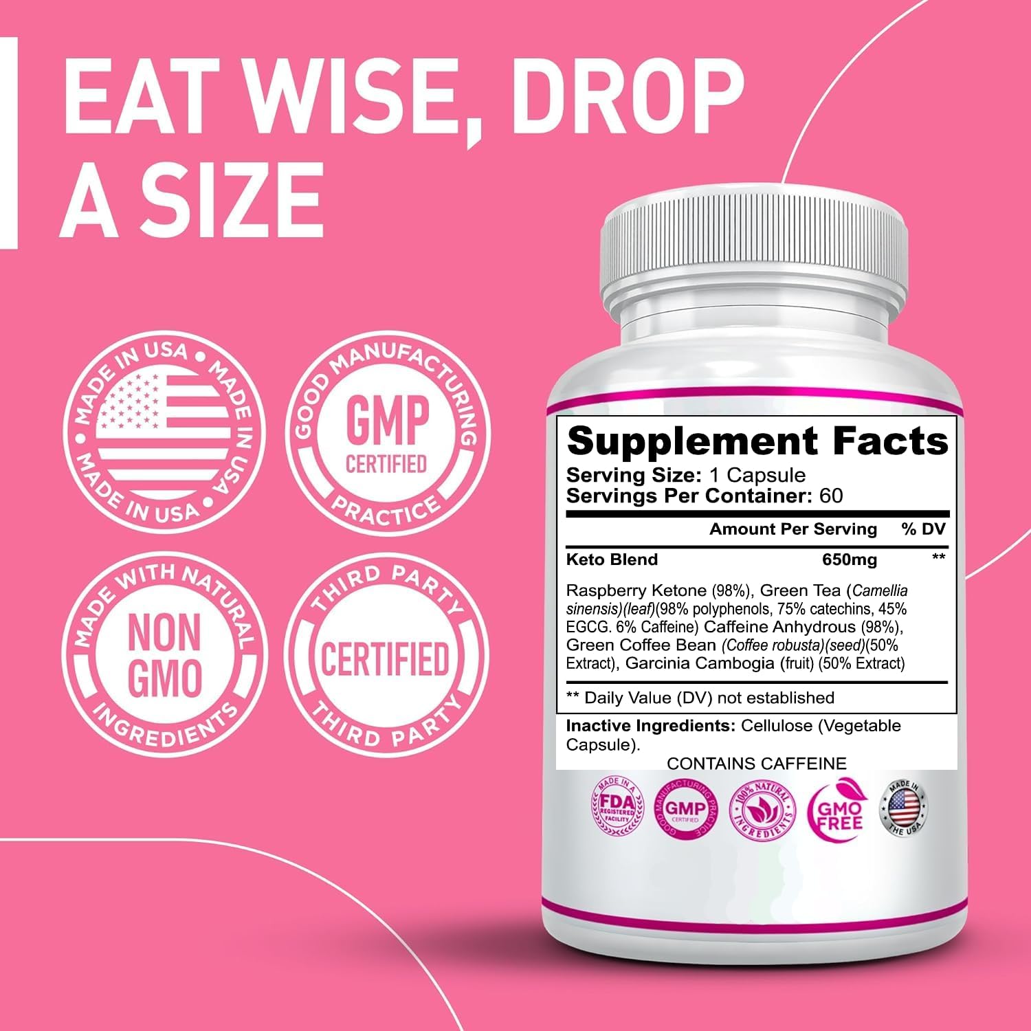 Advanced Vegan Keto Supplement for Men and Women - Nutra Health Mix Keto Excel Maximum Strength Formula (60 Capsules)