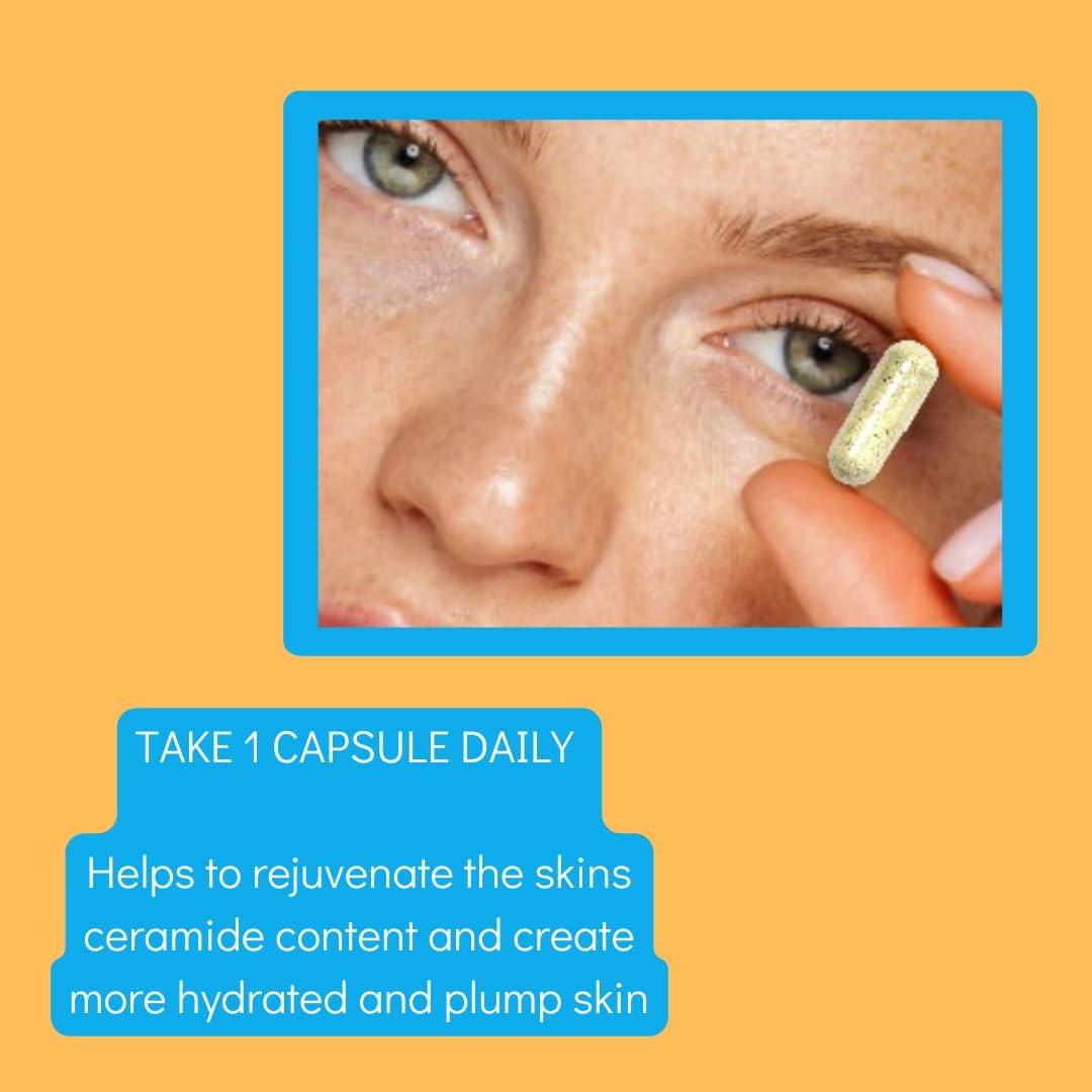 Age Proof Ceramide Capsules with Hyaluronic Acid - Skin Hydration and Plumping - 120 Count
