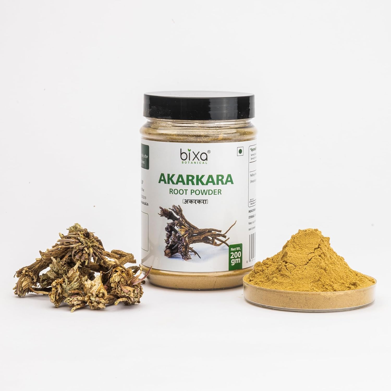 Akarkara Root Extract Powder - 200g | Enhances Blood Flow, Strength, Brain Function | Organic Formula