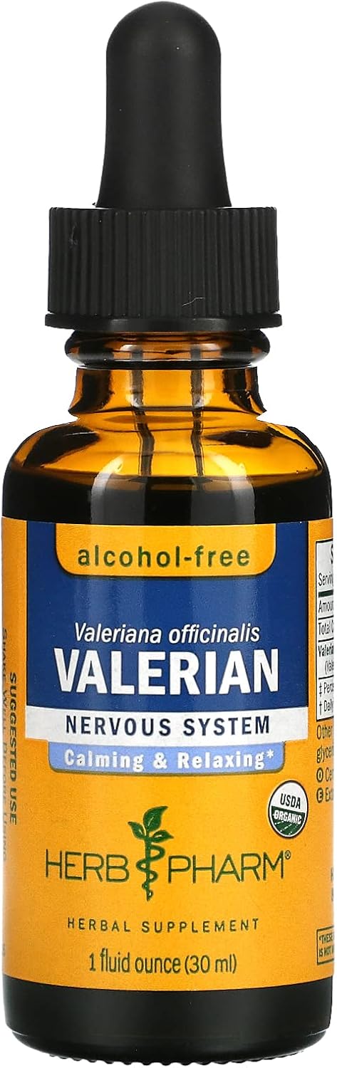 Alcohol-Free Herb Pharm Valerian for Nervous System Support