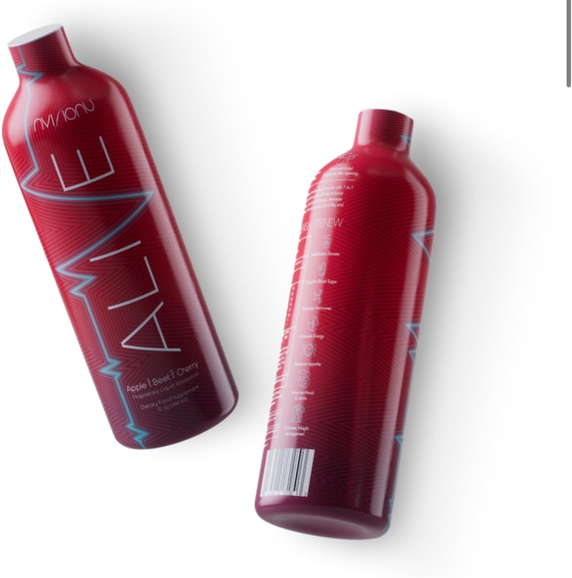 Alive Beet Cherry Dietary Supplement - 1 Bottle (15oz) - 2 Tablespoons a Day for Morning and Night Energy Boost