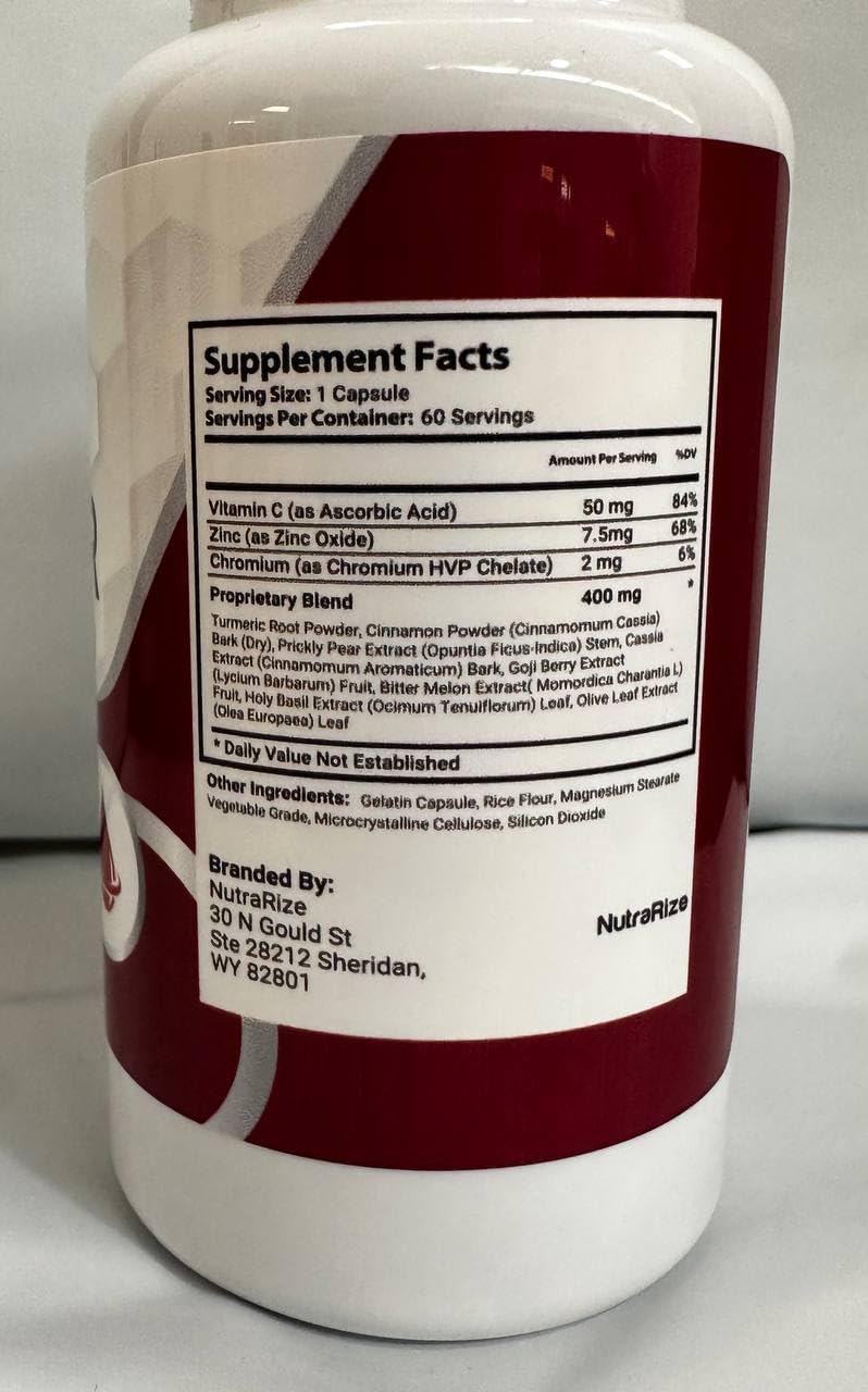 All-Natural Blood Sugar Flush Pro Supplement for Stable Healthy Levels - Advanced Formula (60 Capsules)