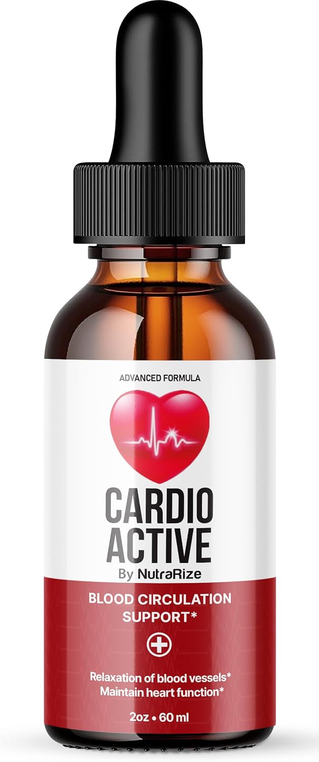 All Natural Cardio Active Support Drops for Blood Circulation - NutraRize Advanced Formula Supplement with Reviews (30 Servings)