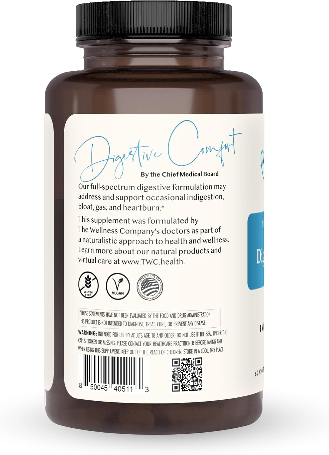 All-Natural Digestive Enzymes for Digestive Comfort | 60 ct (1 Month Supply) | Non-GMO, Vegan, Gluten Free | Promotes Healthy Digestion and Relieves Bloat and Gas