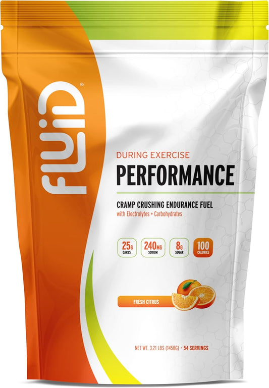 All Natural Gluten-Free Sports Drink Mix with Electrolytes - Fresh Citrus Flavor, 54 Servings, Ideal for Pre or Mid-Workout Energy Boost