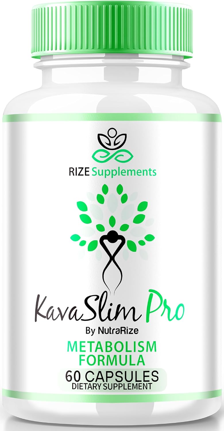 All-Natural KavaSlim Pro Capsules for Advanced  Slimming Formula  - Target Belly Fat with Kava Slim Pro Maximum Support - 60 Capsules