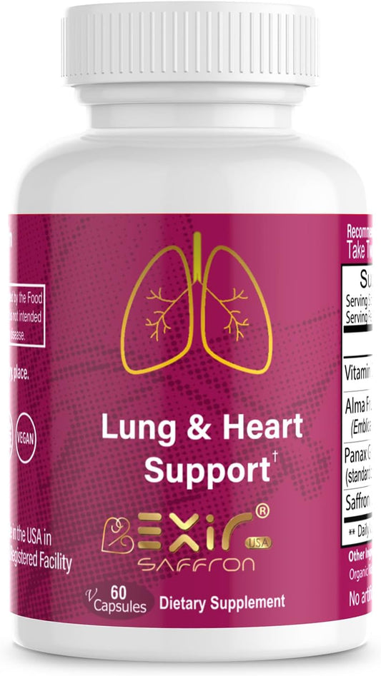 All-Natural Lung Cleanse and Detox Supplement for Smokers - Vegan-Friendly - 60 Capsules