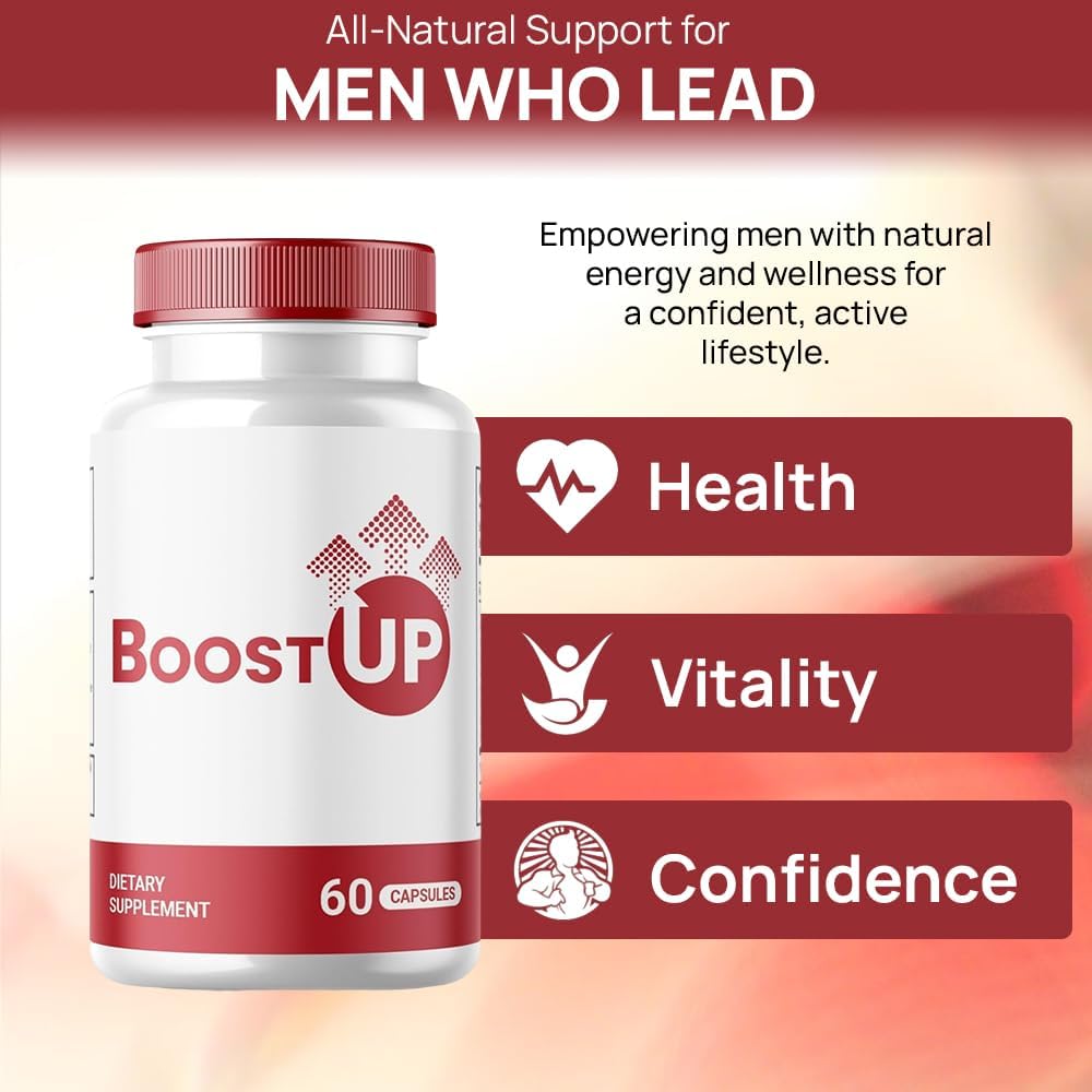 All Natural Men's Health Boost Up Capsules (2 Pack, 120 Capsules) - Official Premium Support for Male Wellness