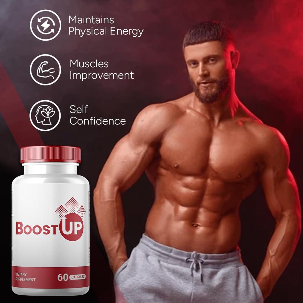 All Natural Men's Health Boost Up Capsules (2 Pack, 120 Capsules) - Official Premium Support for Male Wellness