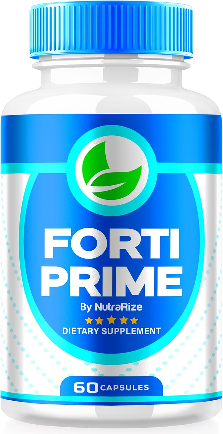 All-Natural NutraRize FortiPrime Capsules for  Slimming Formula , Detox & Fitness Goals - Keto-Friendly Vitamin Supplement (60 Caps)