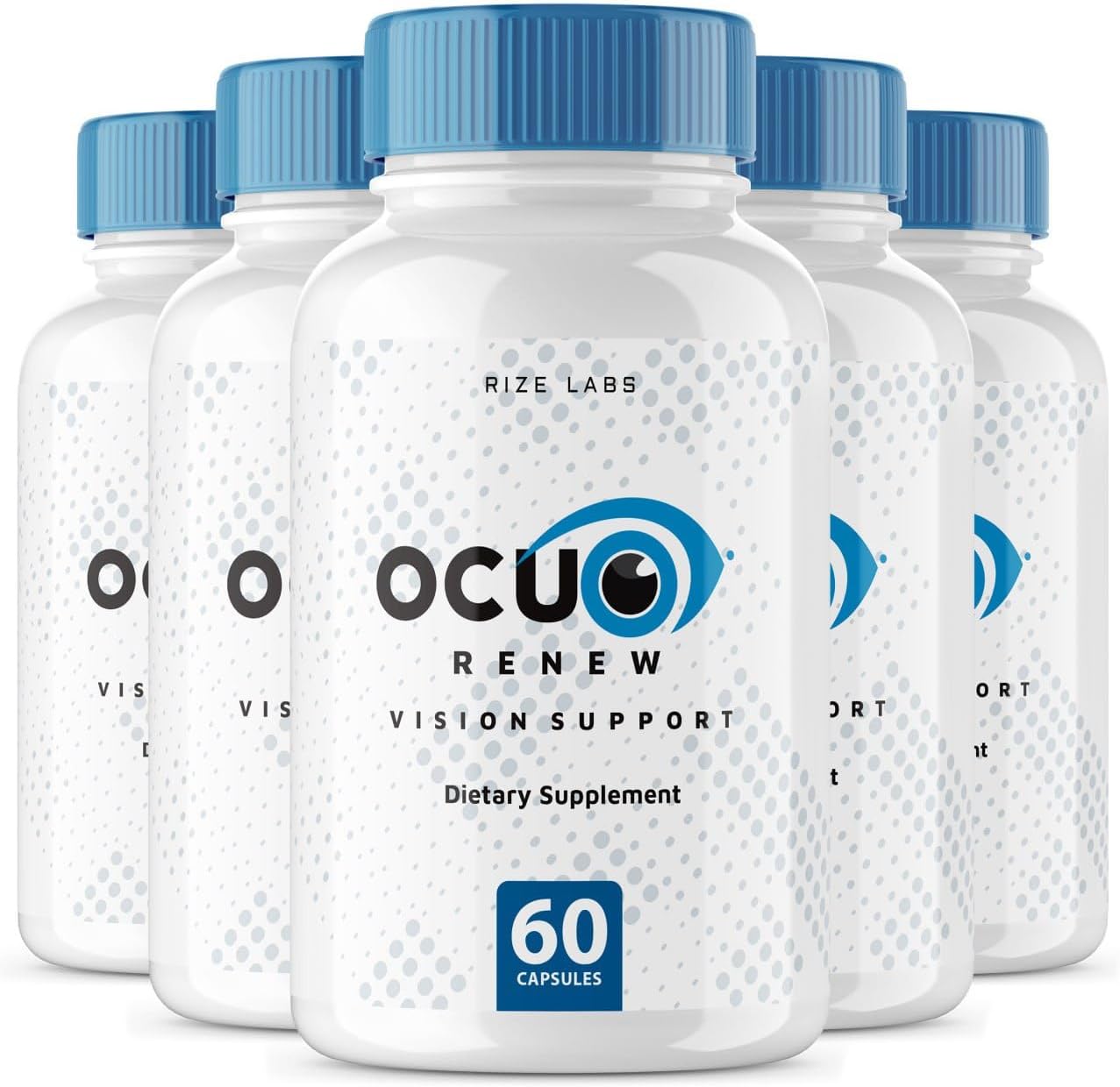 All-Natural Ocurenew Vision Support Supplement - Improve Vision Health, Focus, and Eye Functions with 300 Capsules by Rize Labs