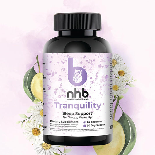 All Natural Sleep Support Supplement with Melatonin, Lemon Balm, Chamomile, and Magnesium for Tranquil Nights - Made in USA