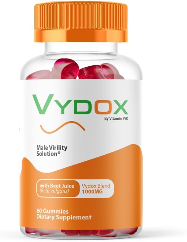 All-Natural Vitamin Evo Vydox Gummies - Complete Daily Health Supplement for Performance - 60 Gummies