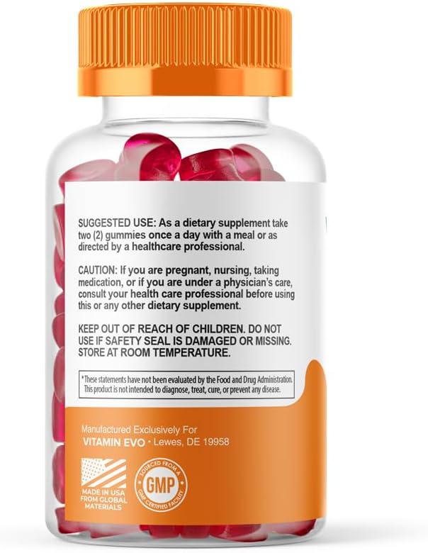 All-Natural Vitamin Evo Vydox Gummies - Complete Daily Health Supplement for Performance - 60 Gummies