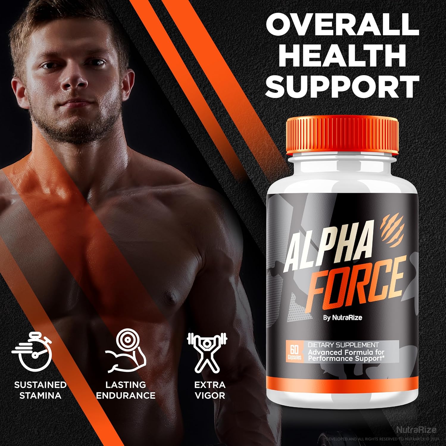 Alpha Force Energy and Performance Support Capsules - Pack of 5 for Overall Health - Nutritional Formula - Official Review (300 Capsules)